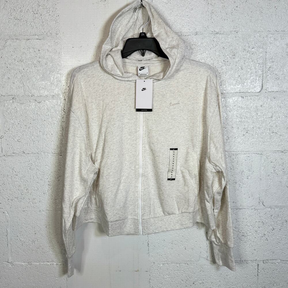 Nike Plus Size Chill Terry Full-Zip French Terry Hoodie, birch heather 1X